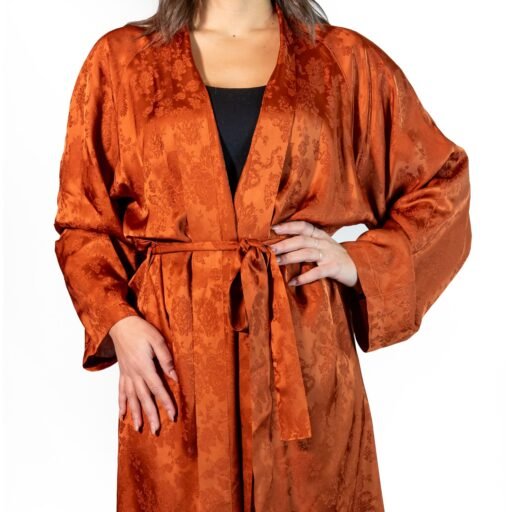 Kimono Orange Flowers