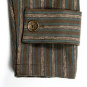Dettaglio bottone manica Giacca Cropped Sartoriale Sofa | Juri Carissimi
