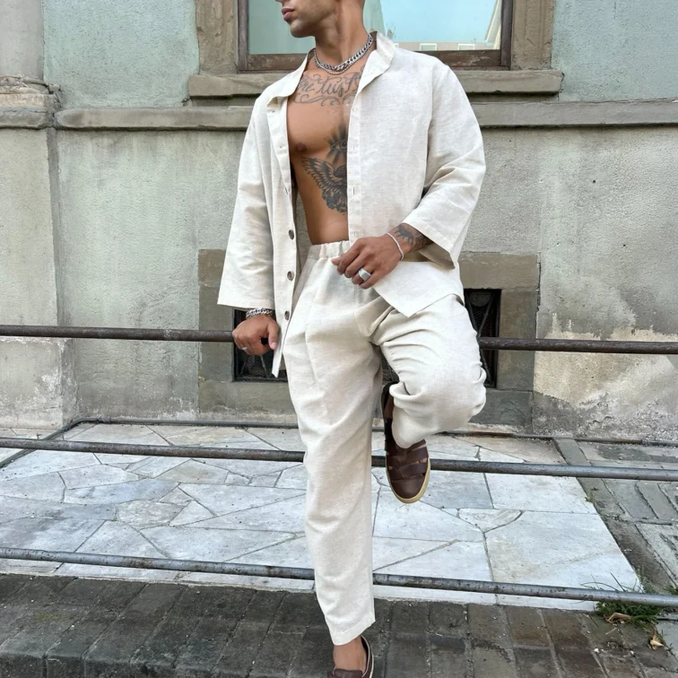 Completo Coreano con manica 3/4 - Abbigliamento Sartoriale Made In Italy - Juri Carissimi