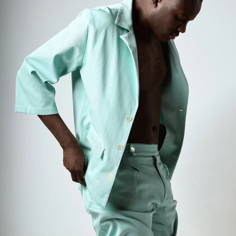 Abito Tiffany con Rever classico e manica 3/4 - Abbigliamento Sartoriale Made In Italy - Juri Carissimi
